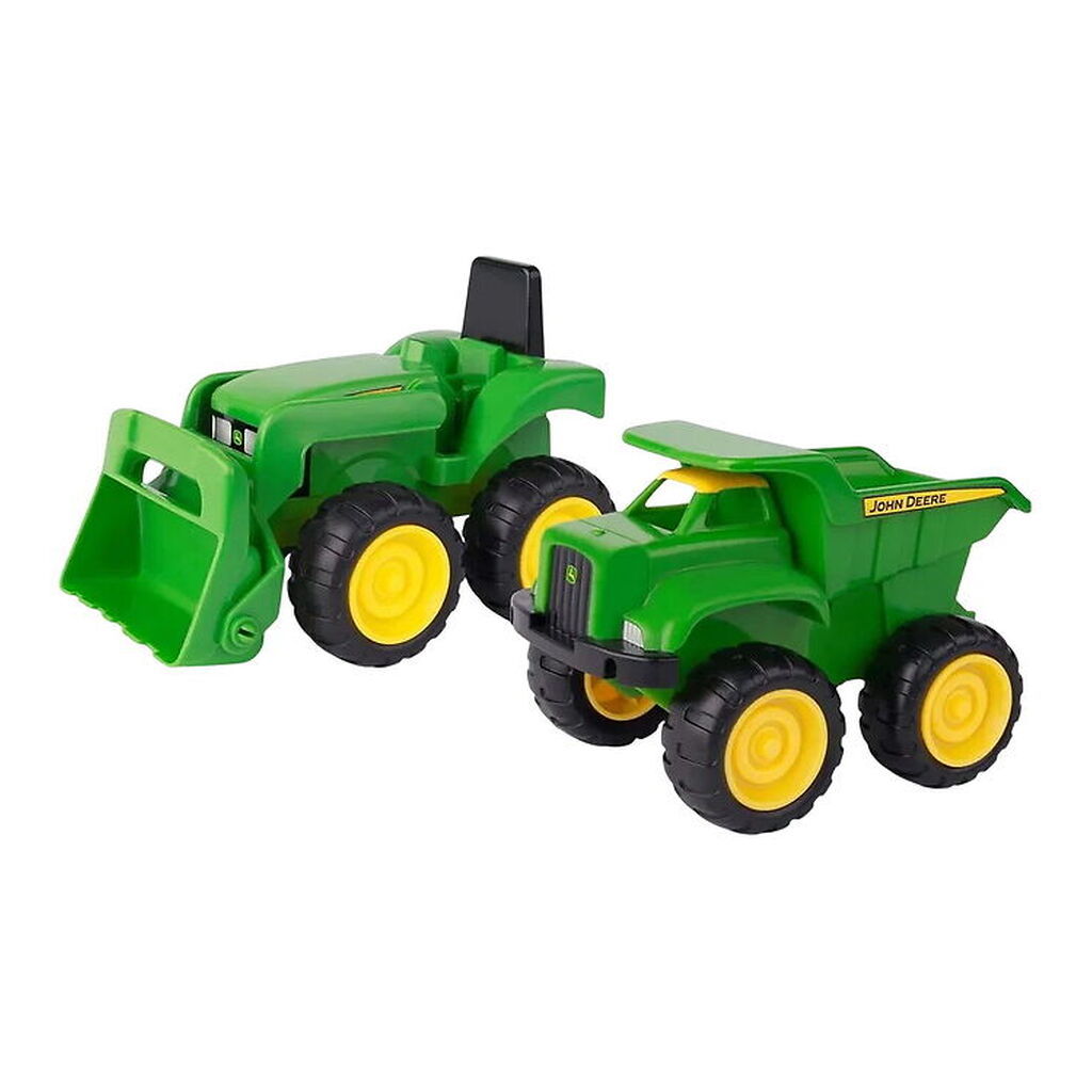 John Deere Arbejdsbiler - Mini Sandbox Tractor & Dump Truck Set