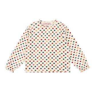 Konges Sløjd Bluse - Chleo - Coeur Coloré m. Hjerter