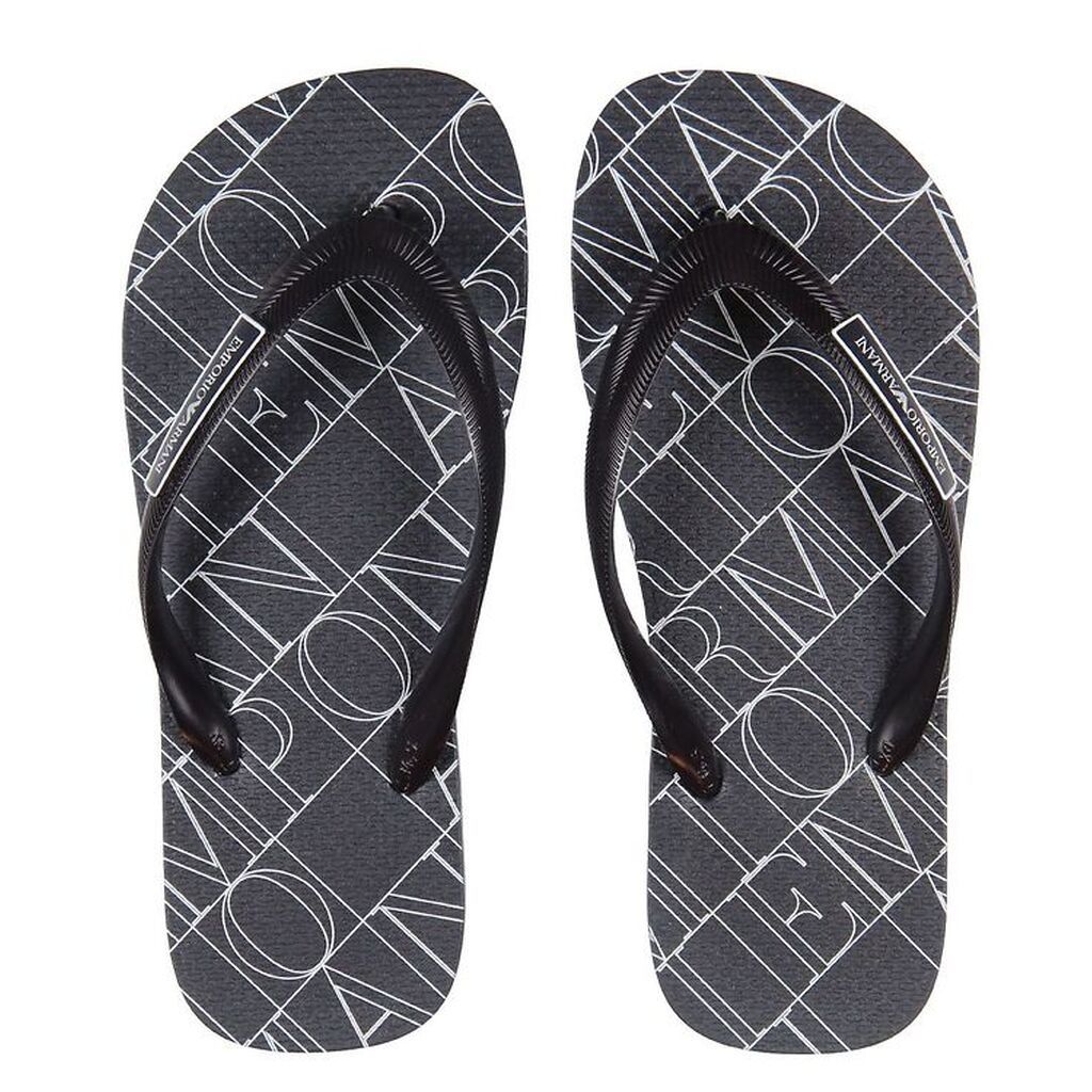 Emporio Armani Klipklapper - Navy m. Mønster