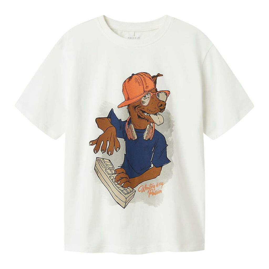 Name It T-shirt - NkmNova - Cloud Dancer m. Print