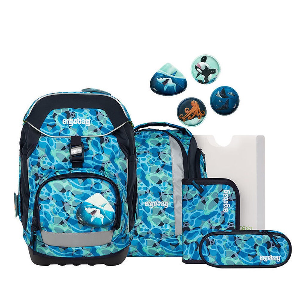 Ergobag Skoletaskesæt - Pack - Ocean DiveBear