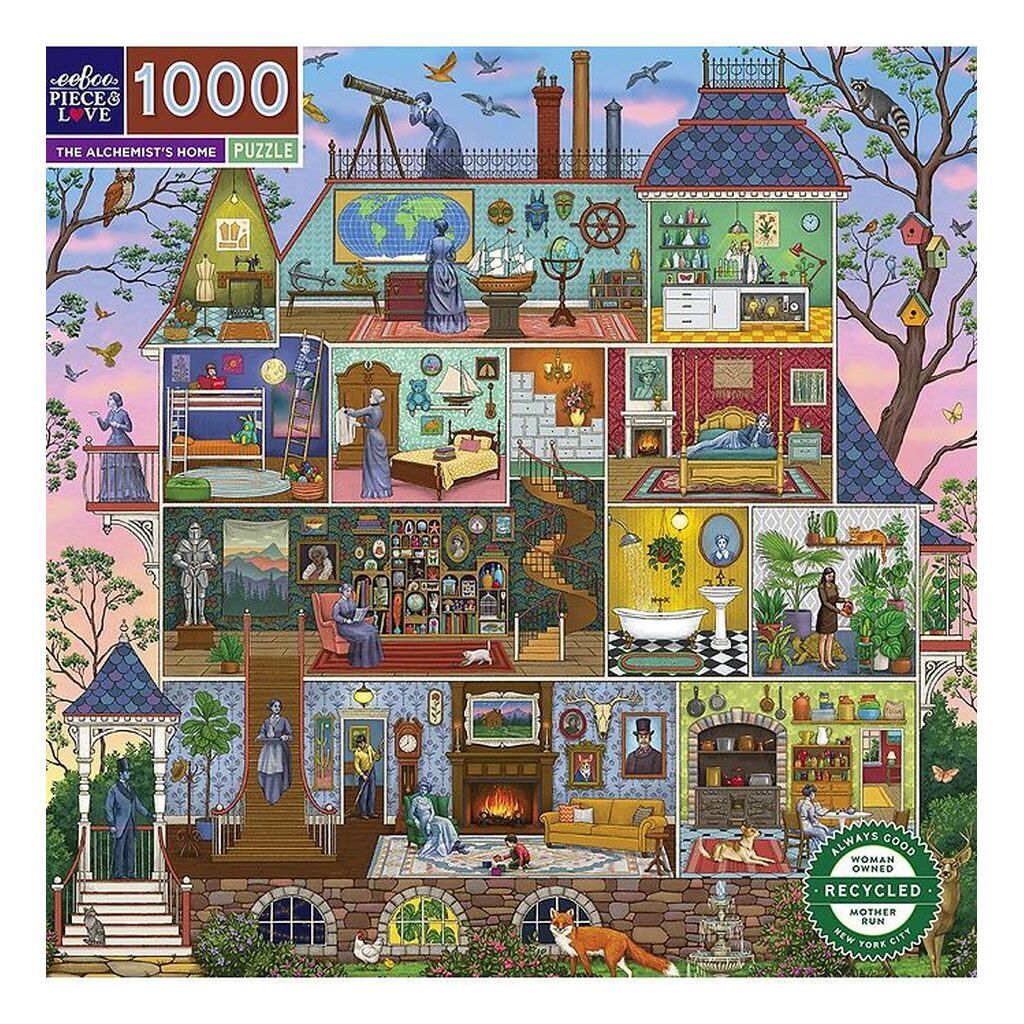 EeBoo Puslespil - 1000 Brikker - 58,5x58,5 cm - The Alchemist's