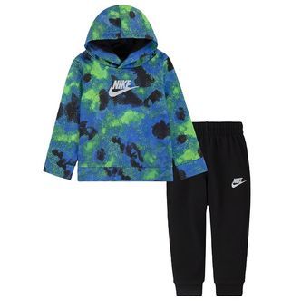 Nike Sweatsæt - Sort/Laser Blue