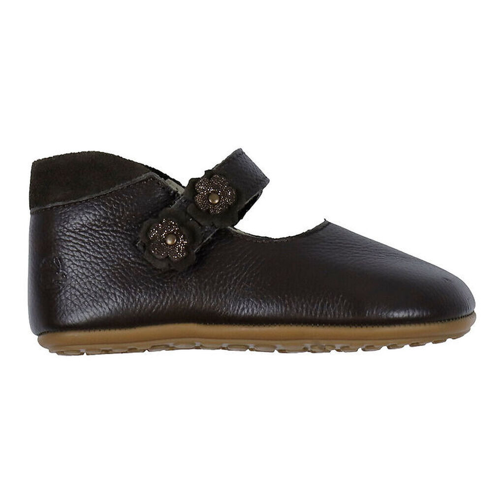 Bundgaard Ballerina Skindfutter - Wide Fit - Aya Flower - Brown