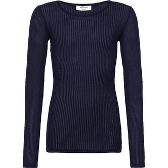 Rosemunde Bluse - Rib - Baku - Navy