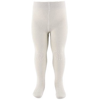 GoBabyGo Skridsikre Strømpebukser - Bambus - Ivory Glitter