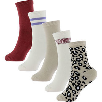 Name It Strømper - NkfVilde - 5-pak - Oxblood Red