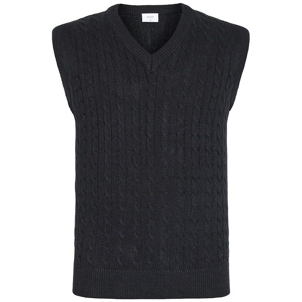 Grunt Vest - Strik - GrMoro - Black Melange