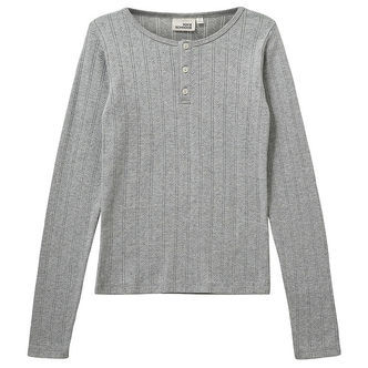 Sofie Schnoor Bluse - PetriciaSY Poientelle - Gråmeleret m. Hulm