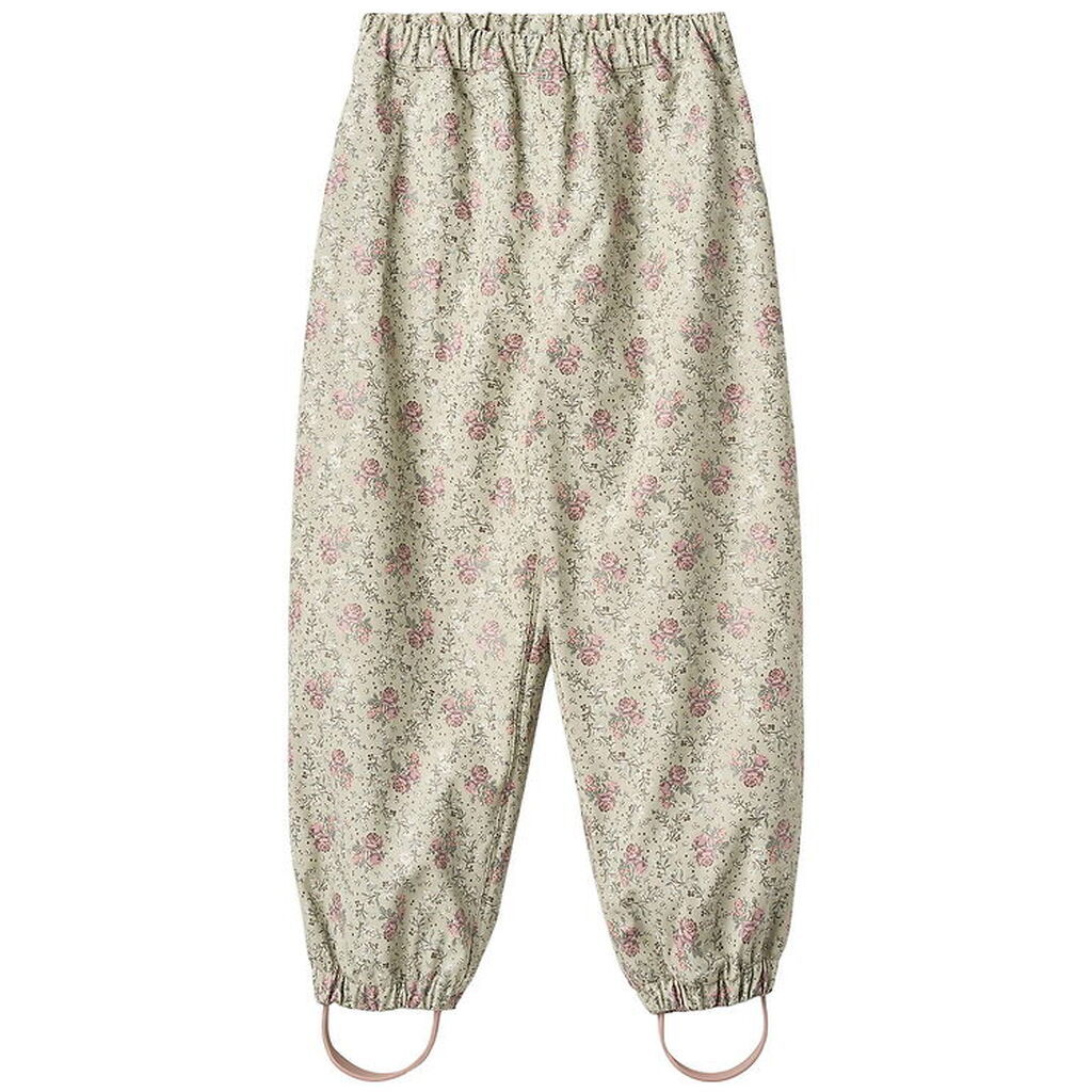 Wheat Regnbukser - PU - Olo - Slightly Green Flowers