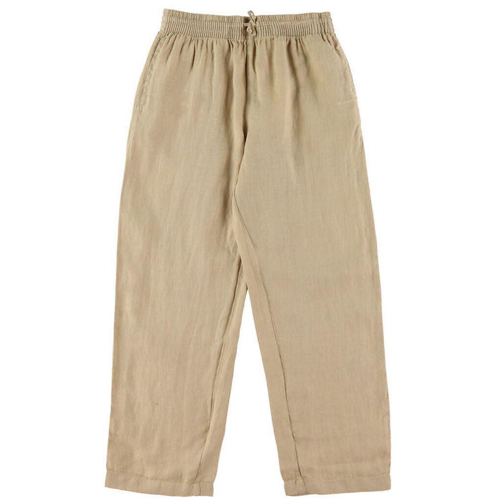 GANT Bukser - Hør - Relaxed - Dry Sand