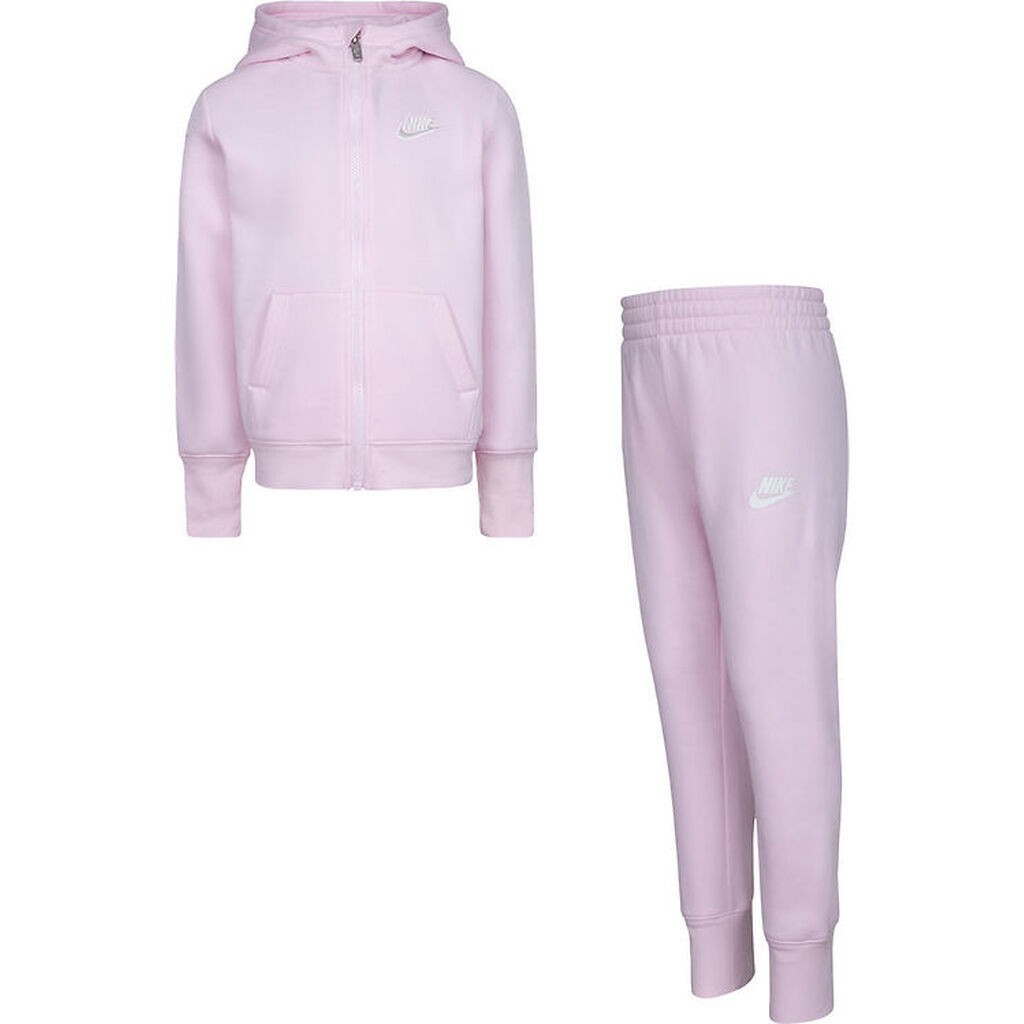 Nike Sweatsæt - Cardigan/Sweatpants - Pink Foam