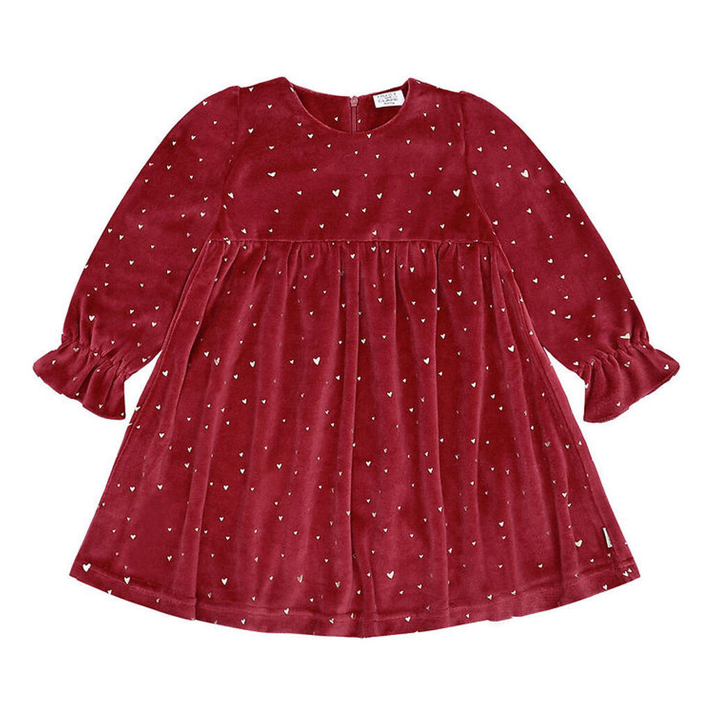 Hust and Claire Kjole - Velour - HCDonna - Teaberry m. Guld