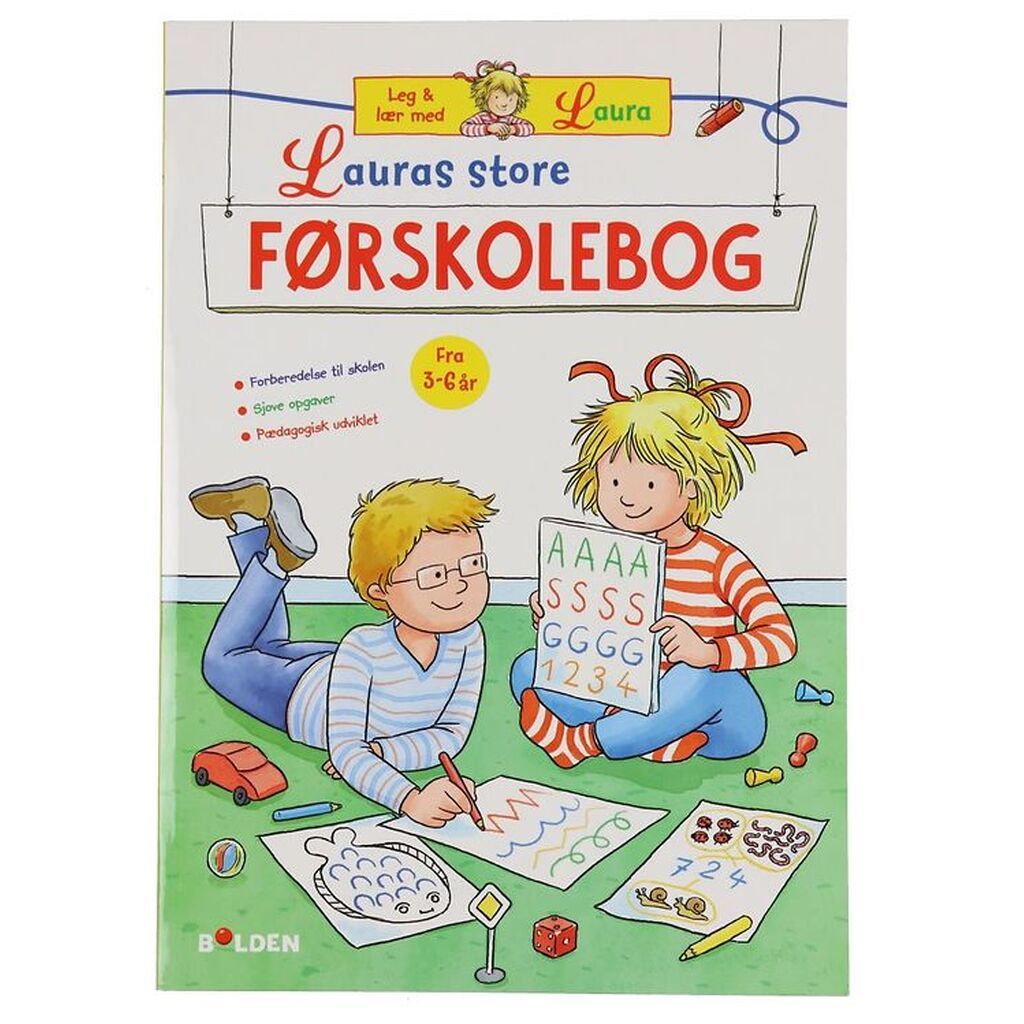 Forlaget Bolden Aktivitetsbog - Lauras Store Førskolebog