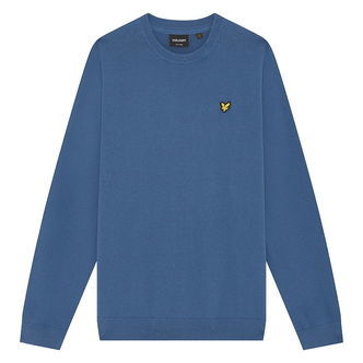 Lyle & Scott Bluse - Strik - Dark Cornflower