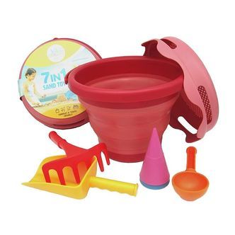 Compact Toys Strandsæt - 7 Dele - Rød