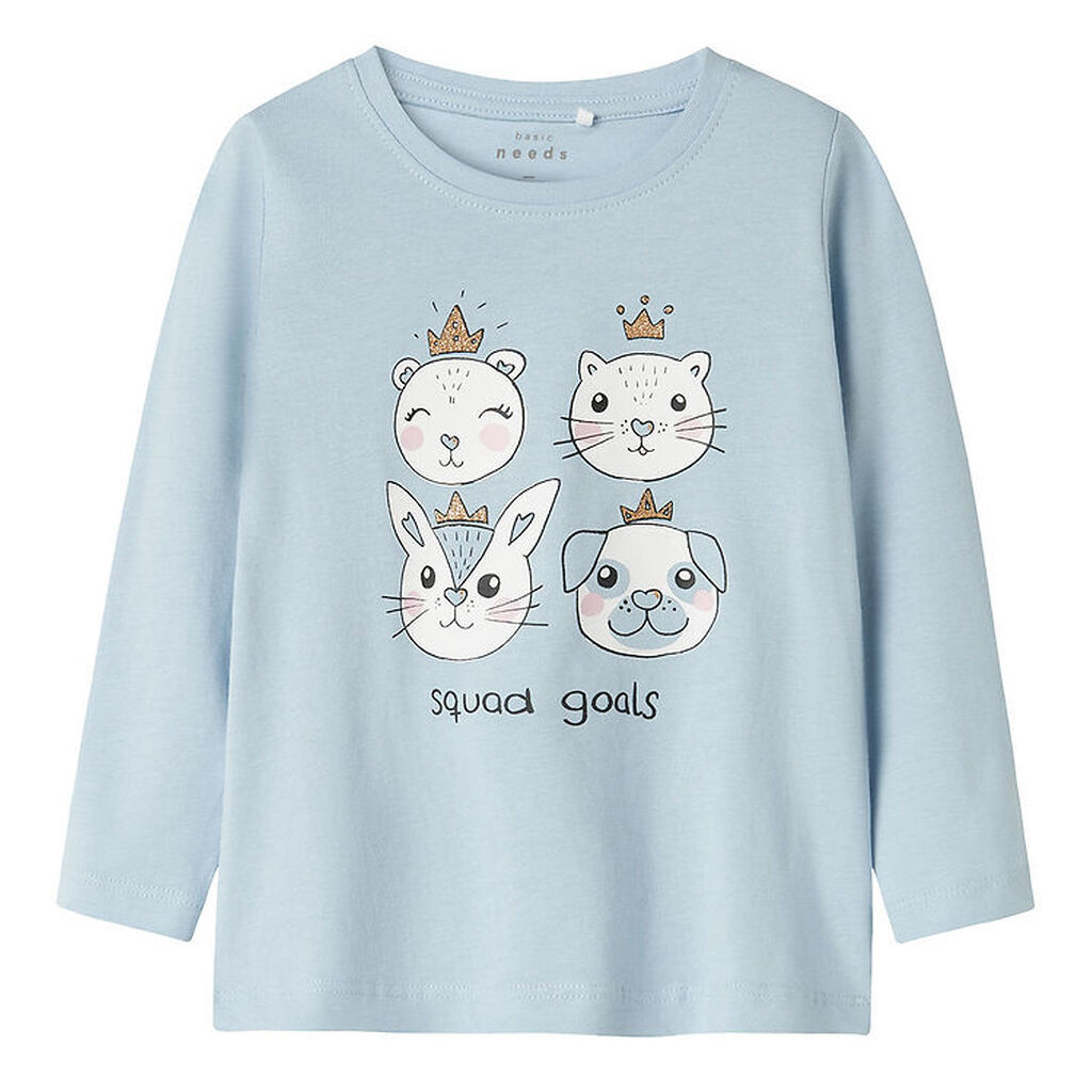 Name It Bluse - NmfViolet - Subdued Blue/Squad
