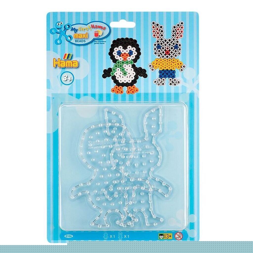 Hama Maxi Perleplader - 2 stk. - Pingvin/Kanin