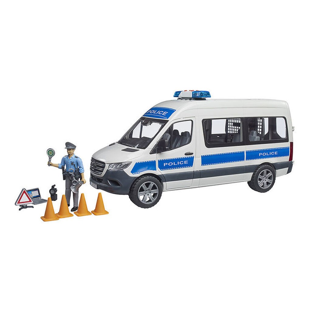 Bruder Bil - MB Sprinter Politibil m. Politibetjent... - 02683