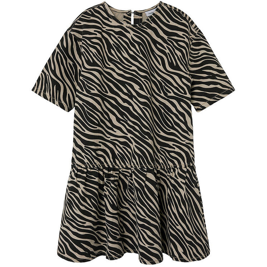 Name It Kjole - Denim - NkfZebra - Cerment/BlackZebra