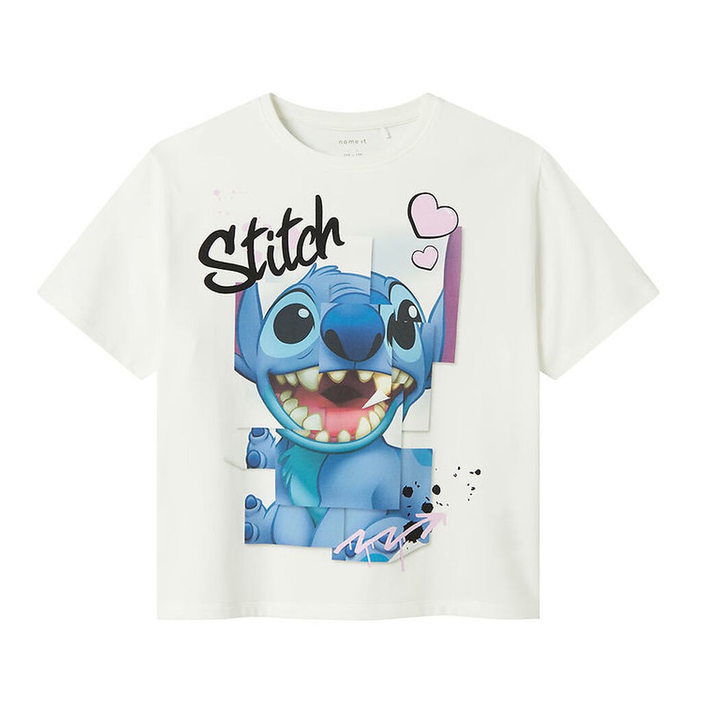 Name It T-shirt - NkfDiri Stitch - Cloud Dancer