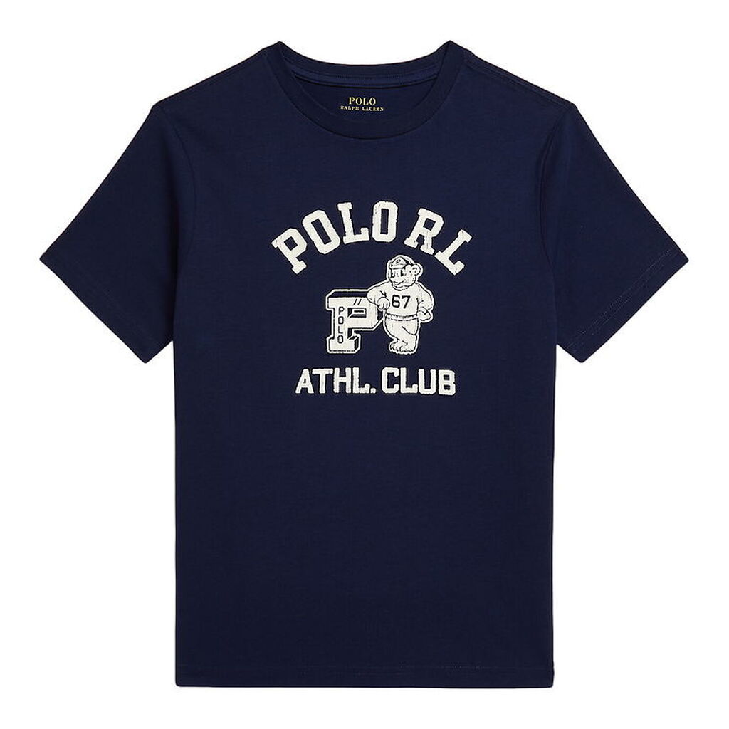 Polo Ralph Lauren T-shirt - Refined Navy m. Hvid
