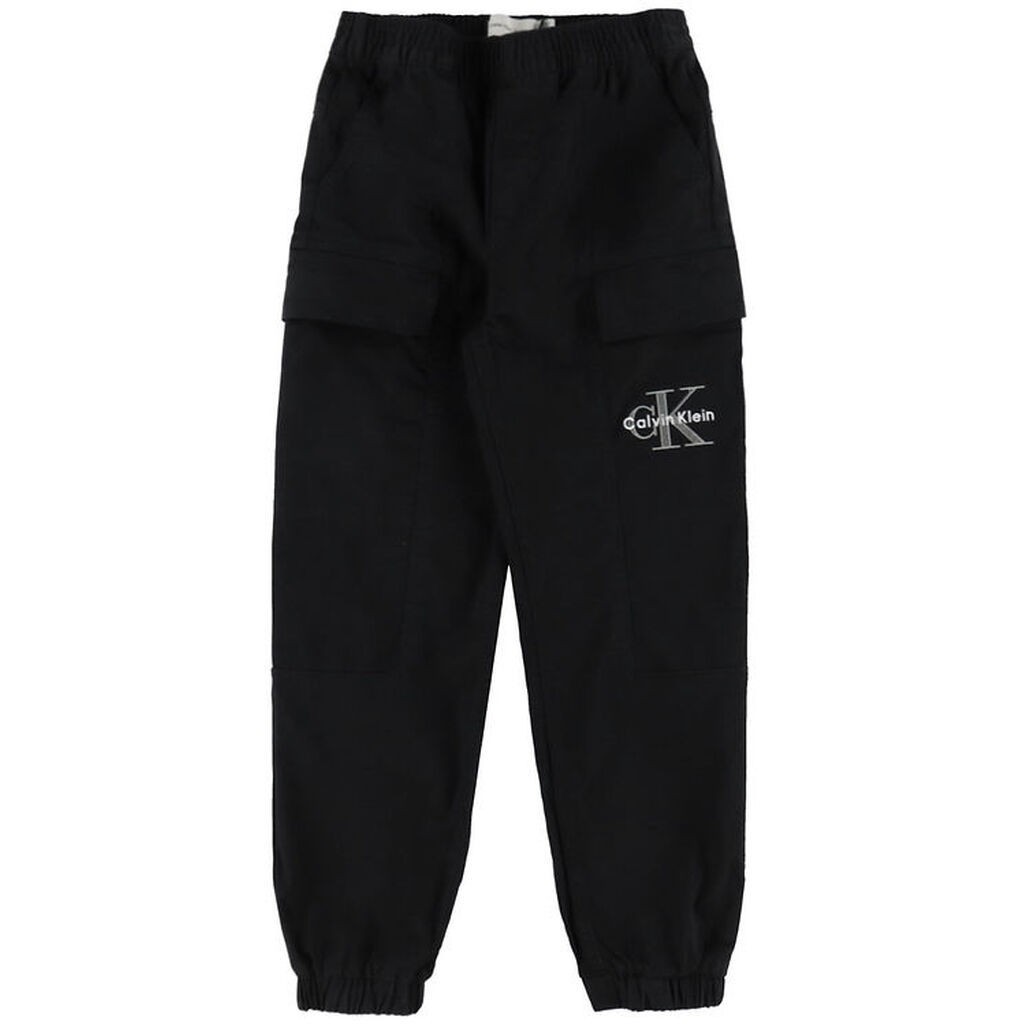 Calvin Klein Bukser - Essential Woven Cargo - Ck Black