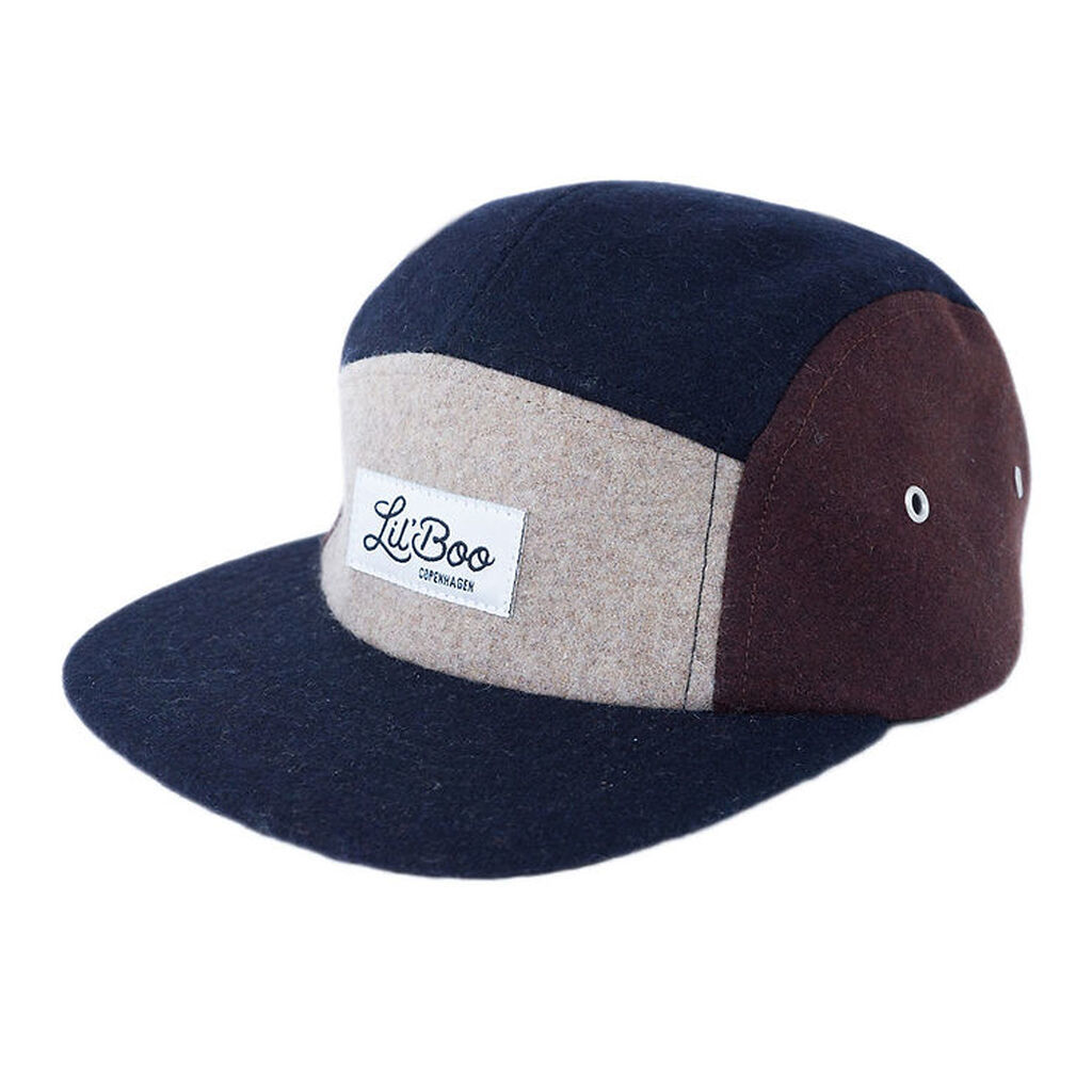 Lil'Boo Copenhagen Kasket - Uld/Polyester - Brun/Navy