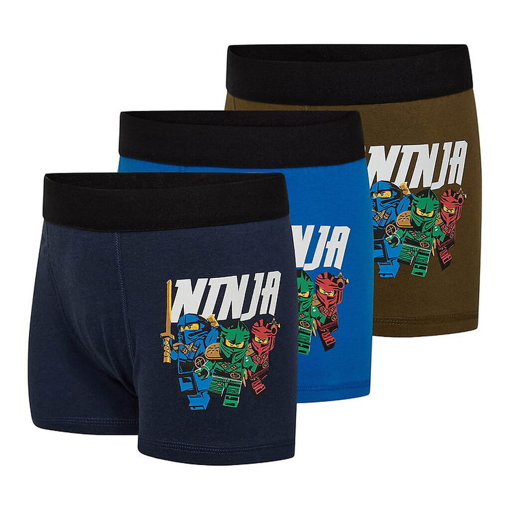 LEGOÂ® Wear Ninjago Boxershorts - 3-pak - LwAgan - Blå/Grøn