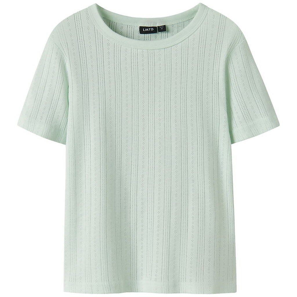 LMTD T-shirt - NlfNmina - Aqua Glass m. Hulmønster
