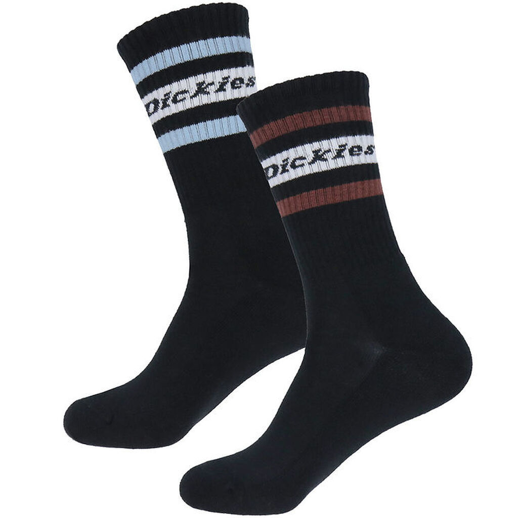 Dickies Strømper - 2-pak - Genola - Sort/Tibetan Red