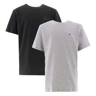 Tommy Hilfiger T-shirt - 2-pak - Medium Grey Heather/Sort