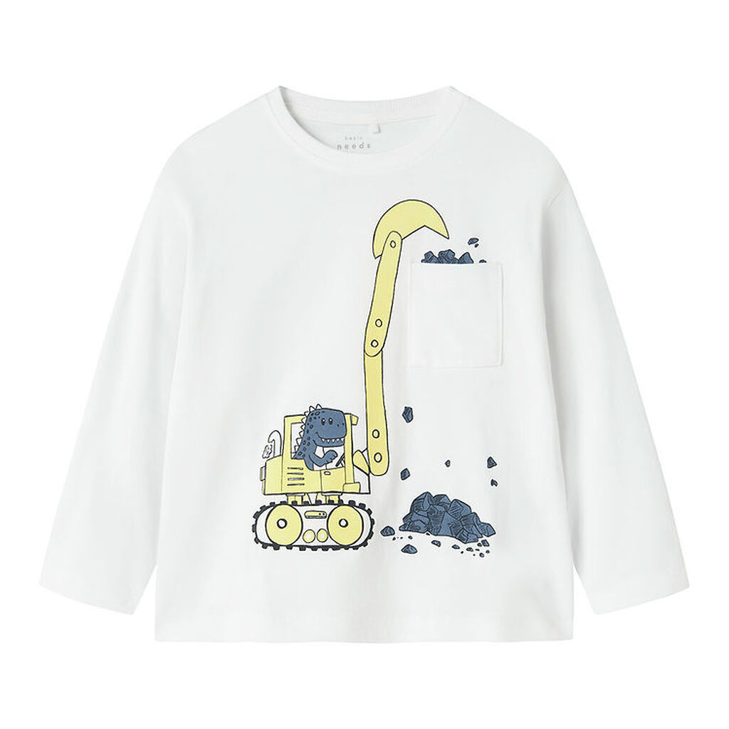 Name It Bluse - NmmVillian - Bright White/Tractor Dino