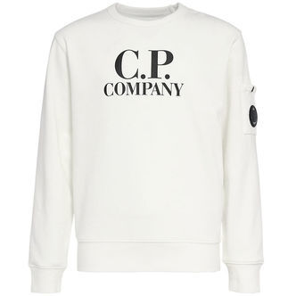 C.P. Company Sweatshirt - Gauze White m. Sort