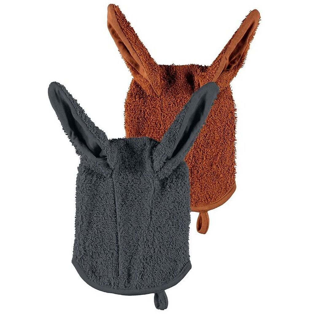 Name It Vaskehandske - NbnRio - Iron Gate/Caramel