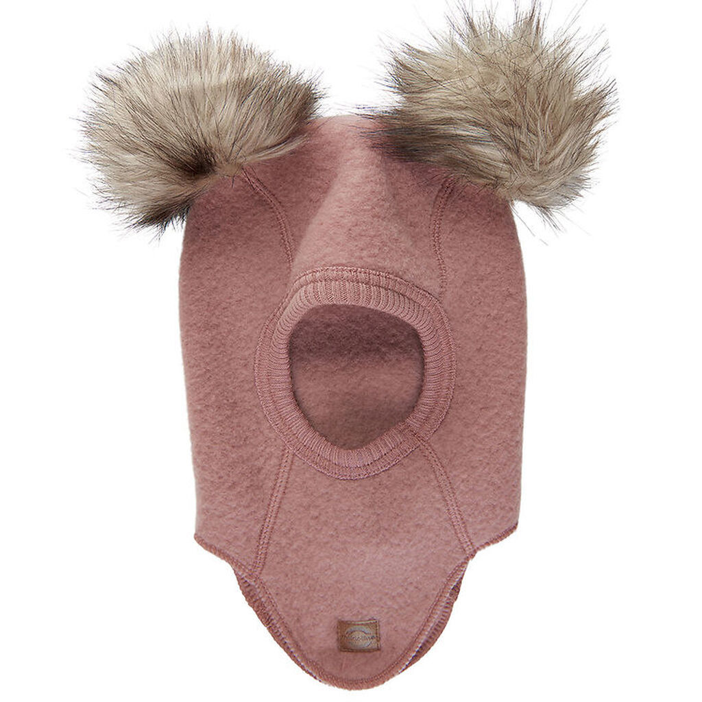 Mikk-Line Elefanthue - 1-lags - Uld - Burlwood m. Kvaste