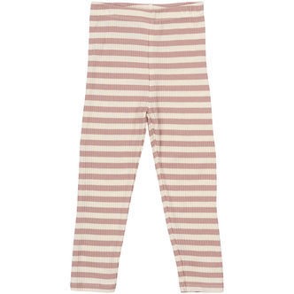 The New Siblings Leggings - Rib - TnsbFro - Adobe Rose Striped