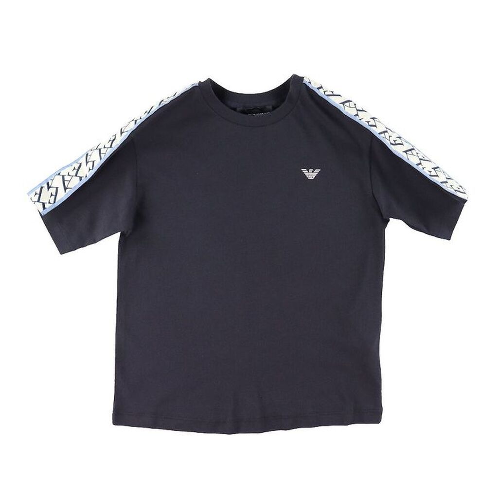 Emporio Armani T-shirt - Blue Navy m. Logostribe
