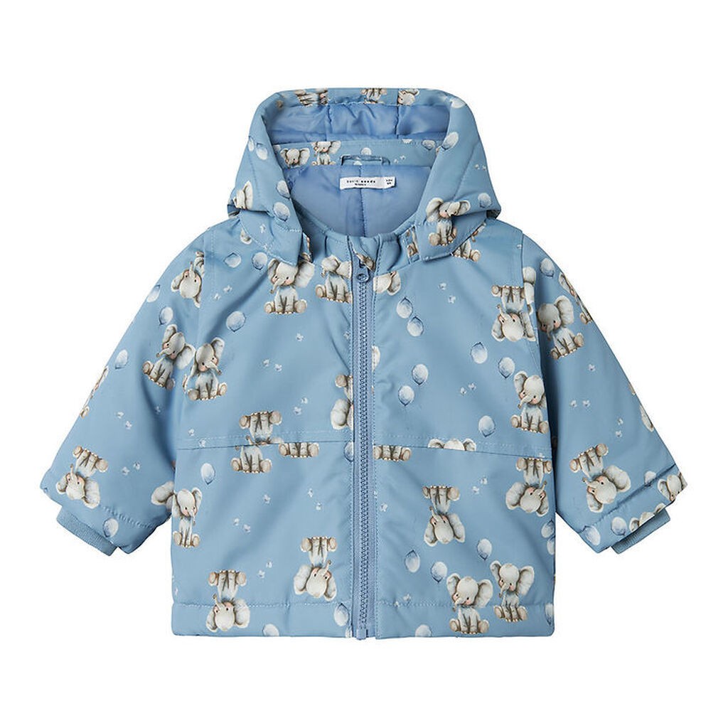 Name It Vinterjakke - NbmMax - Rain Washed/ELEPHANT