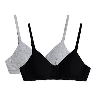 LMTD BH u. Bøjle - 2-pak - Sort/Gråmeleret