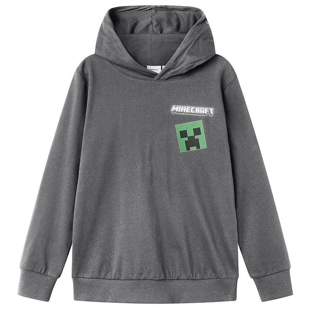 Name It Hættetrøje - NkmJacot Minecraft - Lava Smoke m. Print