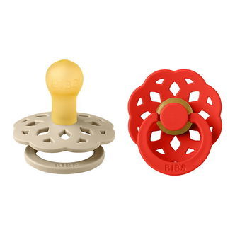 BIBS Boheme Sutter - Str. 2 - 2-pak - Rund - Vanilla/Candy Ap