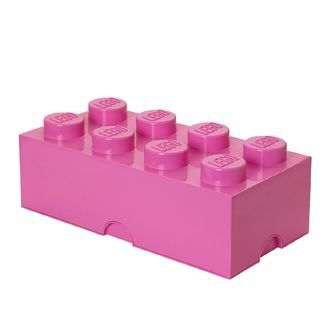 LEGOÂ® Storage Opbevaringsboks - 8 Knopper - 50x25x18 - Pink