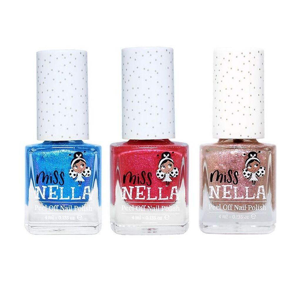Miss Nella Neglelak - 3-pak - Tickle Me Pink/Abracadabra/Blue Th