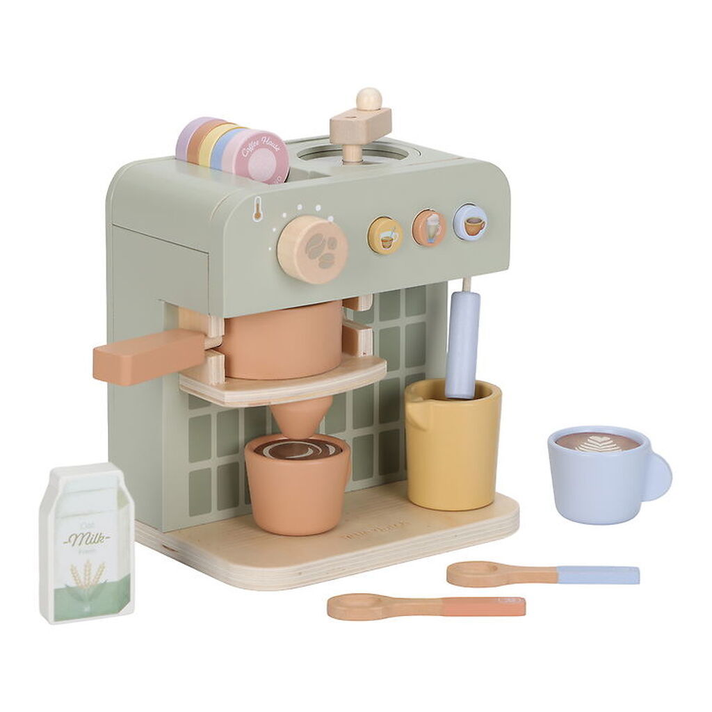 Little Dutch Kaffemaskine - Træ - Grøn
