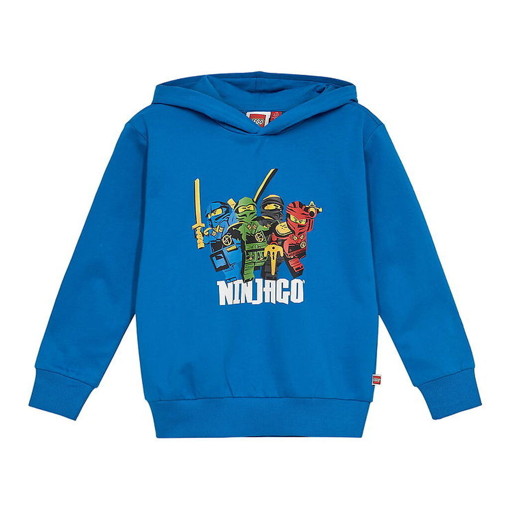 LEGOÂ® Ninjago Hættetrøje - LwSian 111 - Blå m. Print