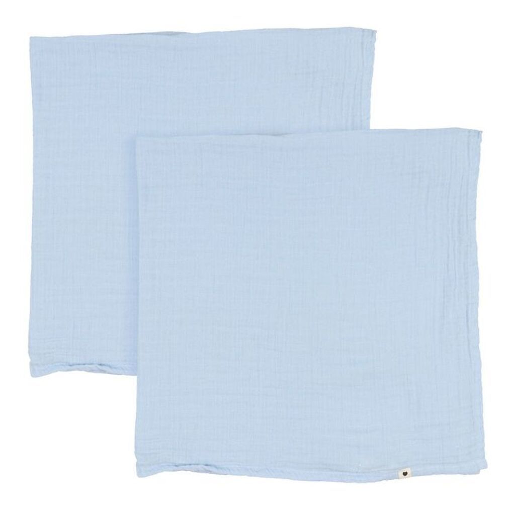 BIBS Stofbleer - 2-pak - 70x70 cm - Baby Blue