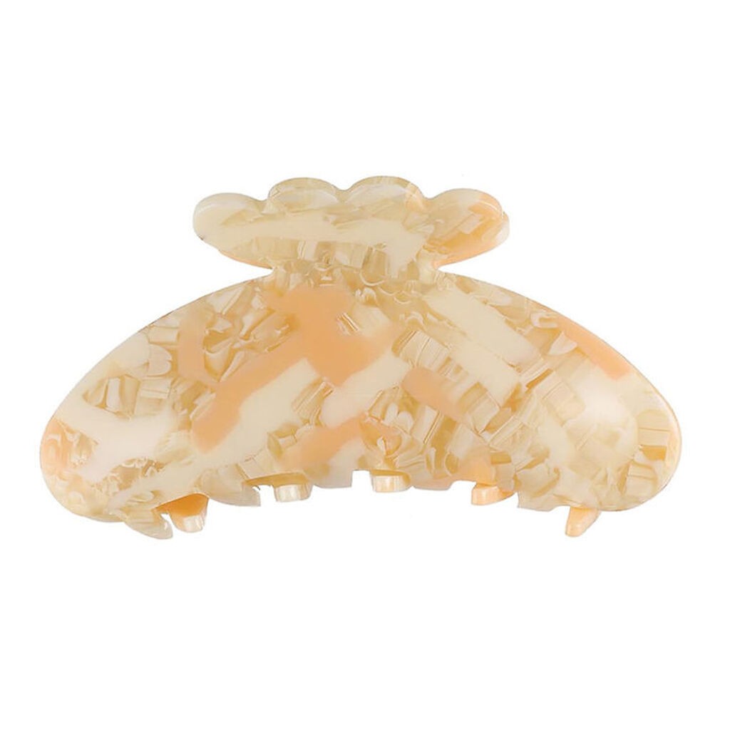 By Stær Hårklemme - Asta - 10x5 cm - Champagne/Fersken Meleret