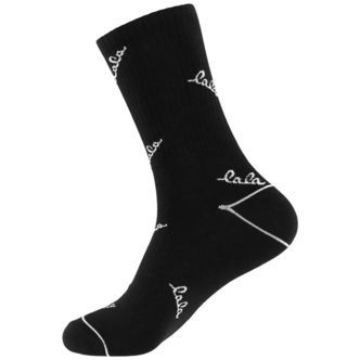 Lala Berlin Strømper - Sanira - Sort/Hvid m. Logo