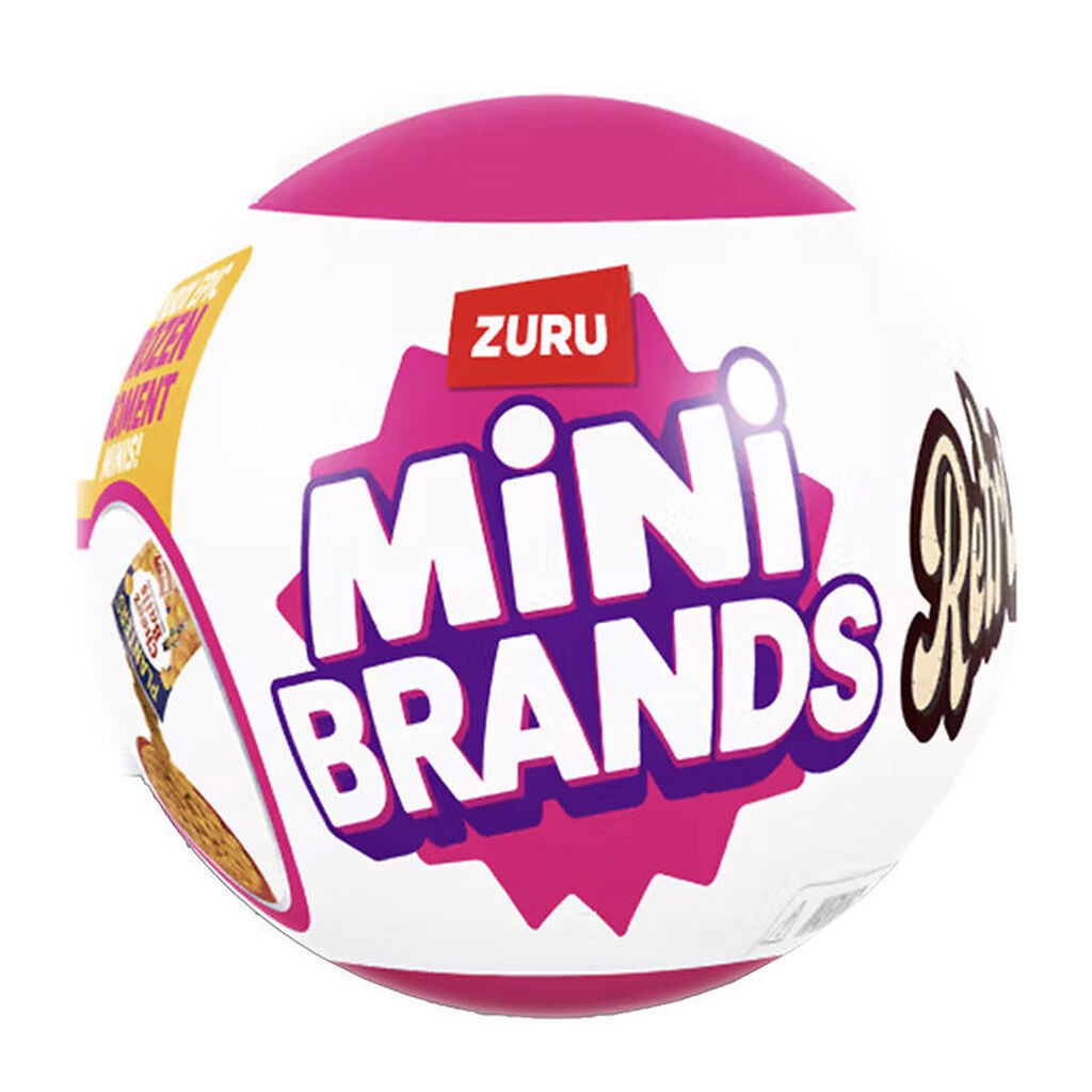 5 Surprise Kugle m. Overraskelse - Mini Brands - Retro